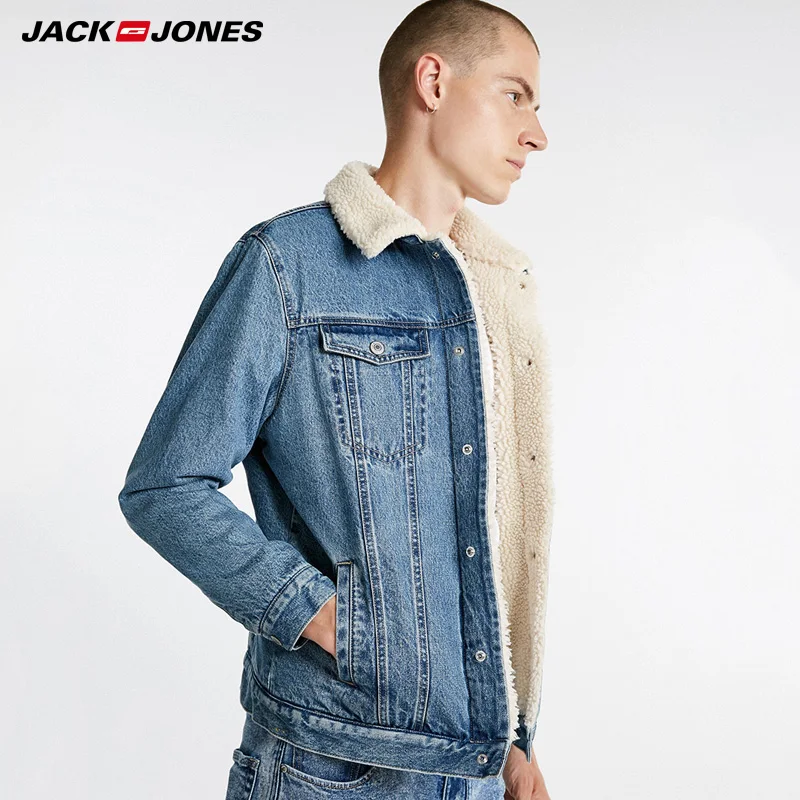 JackJones Зимняя утолщенная из овечьей шерсти мужская куртка мужская| 218357518|Куртки| |