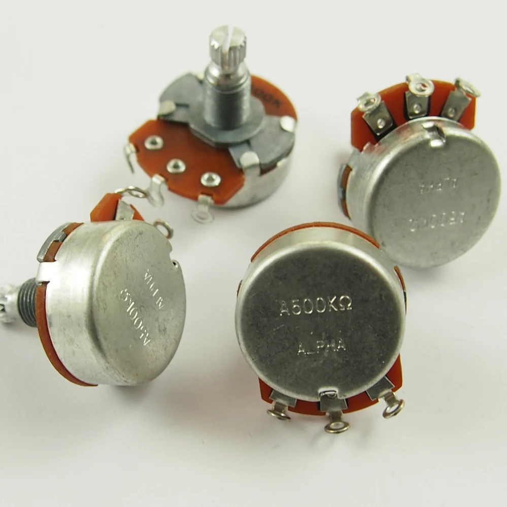 Alpha A500K B500K Big Potentiometer For Electric Guitar Bass volume controls tone controls 500K POT