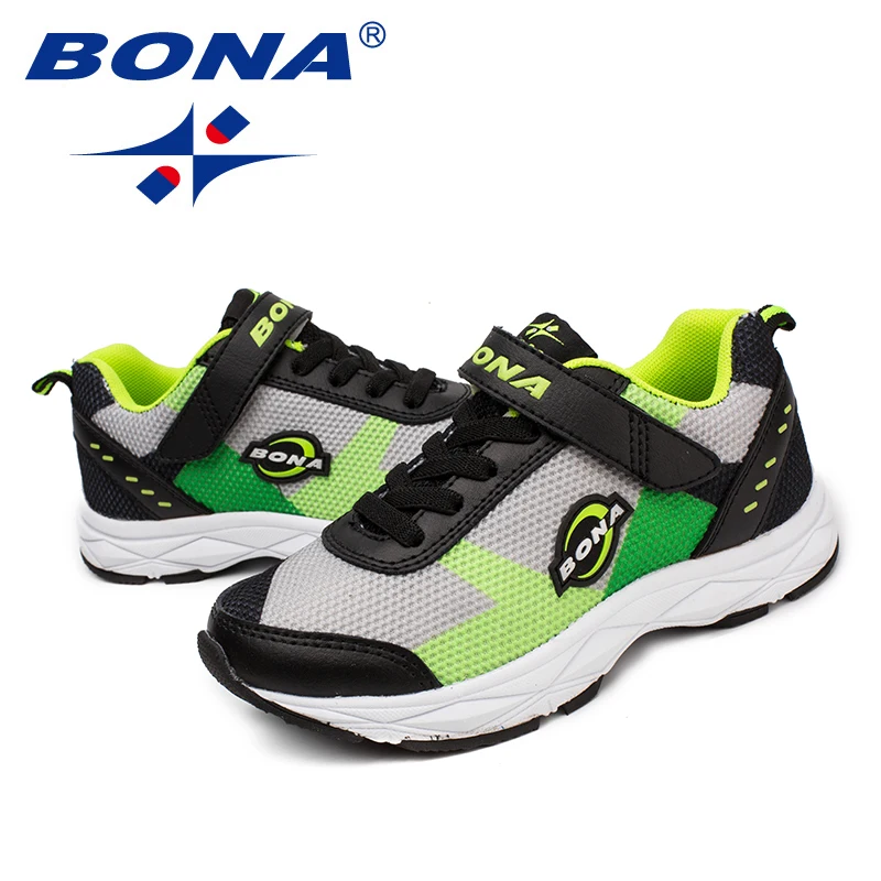 BONA Style Children Casual Shoes Mesh Boys Shoes Hook & Loop Girls Loafers Outdoor Fashion Sneakers