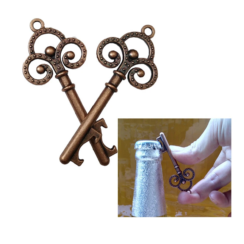 

Party Favors Gifts for Guest Wedding Favors Key Shaped Wedding Souvenirs Skeleton Party Supplies 1PC Retro Festive Bottle Opener