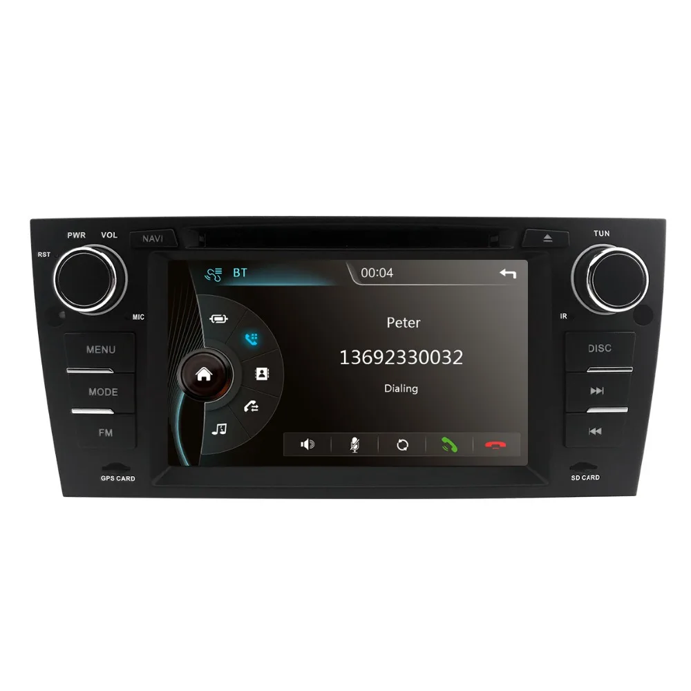 Perfect 7"Touch Screen car DVD gps navigation Stereo for bmw E90 E91 E92 E93 GPS 1080P DAB+RDS Bluetooth Radio USB SD Steering wheel MAP 1