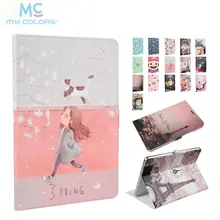 MediaPad T3 10,0 тонкий из искусственной кожи чехол 9,6 ''с принтом Защитная Подставка для huawei T3 10 AGS-L09 AGS-L03 планшетный ПК чехол s Fundas