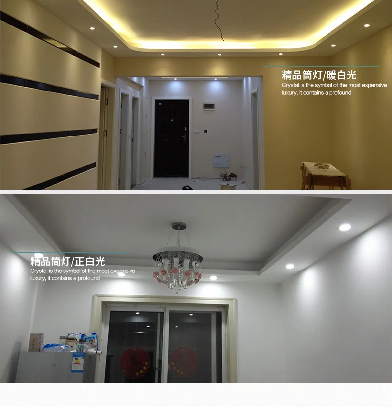 7 Вт 12 Вт 18 Вт dimmable Подпушка свет AC85-265V вел Подпушка огни удара пятно встраиваемые Подпушка свет лампочки