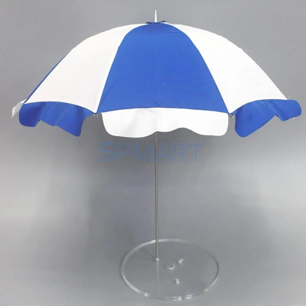 

1/6 Scale Beach Pool Umbrella Parasol Sun Shade with Base for 12'' Hot Toys Action Figure Accessories