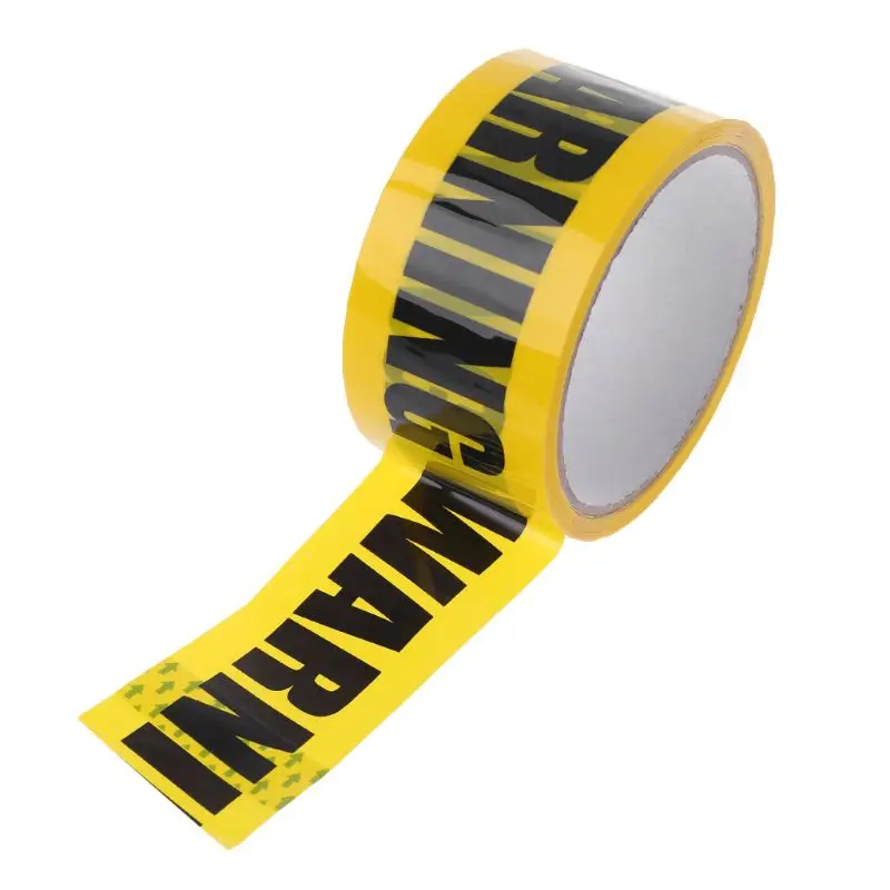 1 рулон 25 м желтый Opp Предупреждающие ленты внимание Mark работы Детская безопасность клейкие ленты DIY стикеры для Mall школа завод qiang