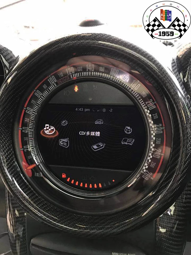 Абсолютно ABS материал с защитой от ультрафиолета JCW PRO гоночный стиль скорость и Тахометр для mini cooper R56 R55 R57 R58 R59 R60(2 шт./комплект