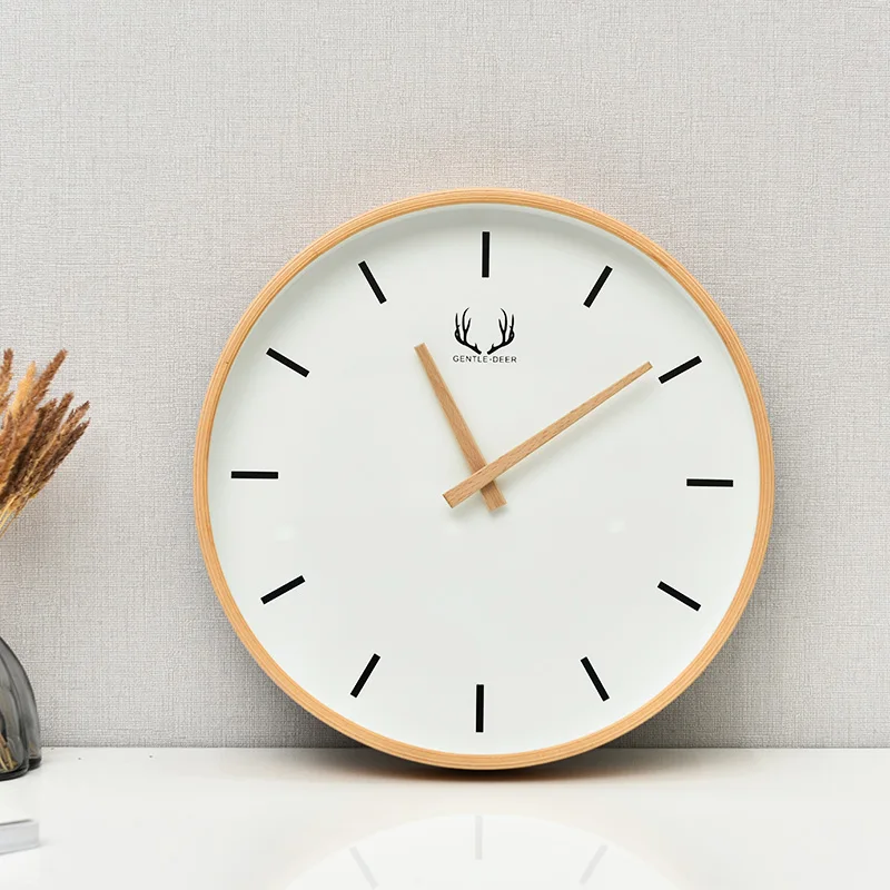 Buy Scandinavian Original Wooden Wall Clock Living