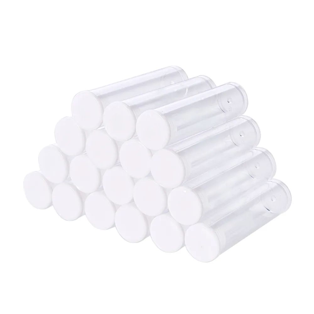 

Pandahall 100 PCS Clear Plastic Tube Bead Containers Small Transparent Storage Bottles 55x15mm (Diameter 0.59"/ Length 2.16")