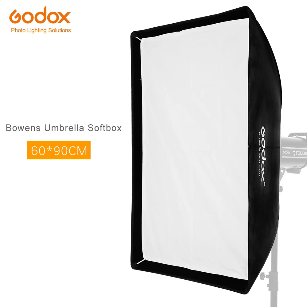Godox 60x90 см портативный прямоугольный зонтик софтбокс SB-UE 60x90 см/24 ''* 35'' с креплением Bowens для студийной вспышки DE300
