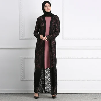 

Abaya Dubai Kaftan Turkish Islamic Clothing Long Lace Kimono Cardigan Muslim Hijab Dress Abayas For Women Jilbab Robe Musulmane