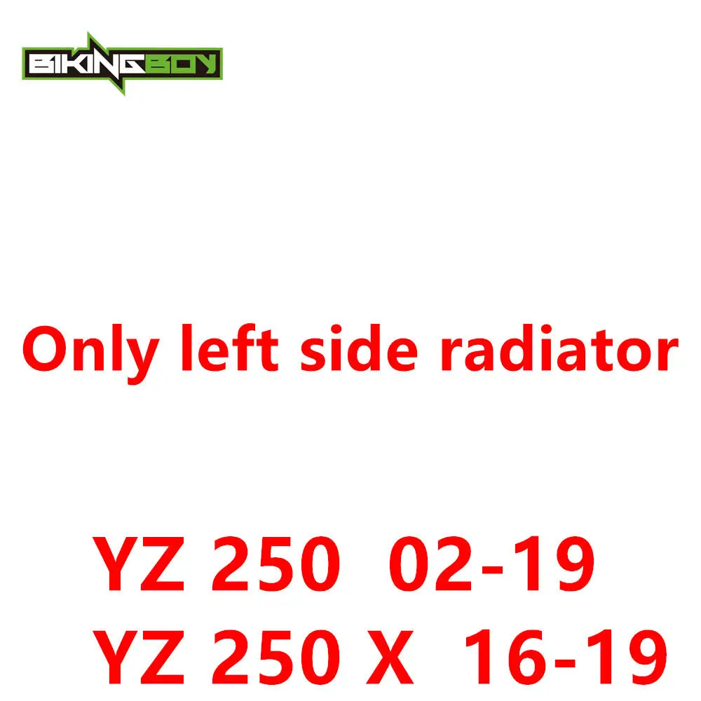 BIKINGBOY радиатор водяного охлаждения двигателя кулер YZ 125 250 96-19 15 14 13 12 11 10 09 YZ250X 16, 17, 18, WR 125 96-04 WR 250 автоматическое слежение) 96-01 - Цвет: R-125 Left