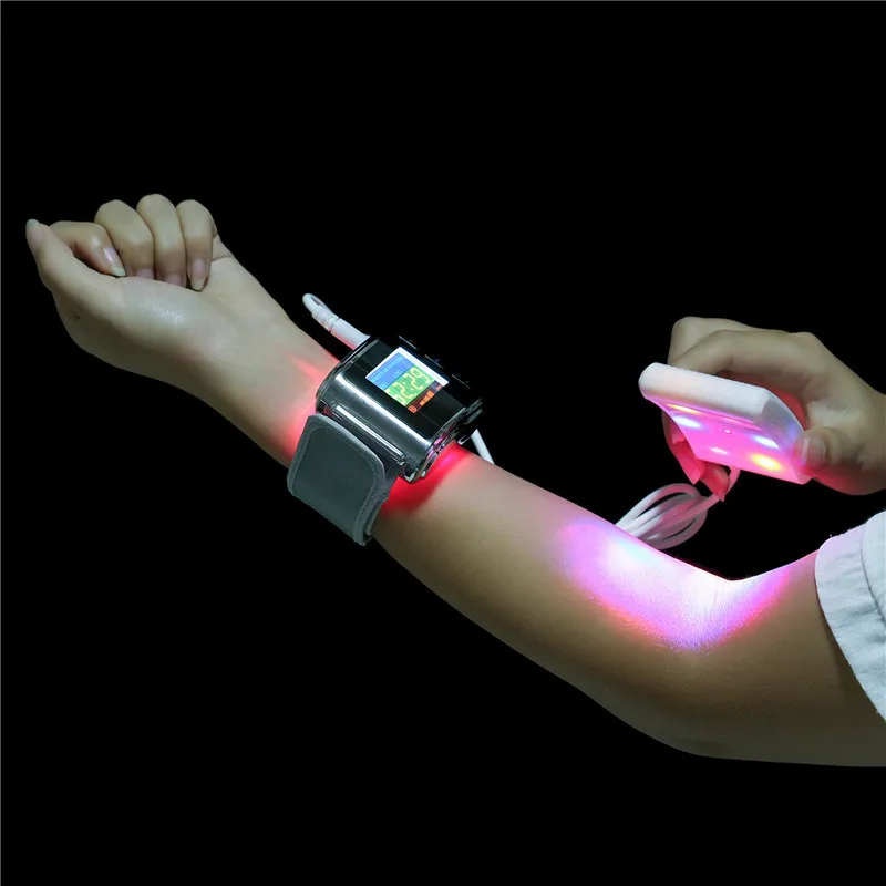 

Medica Laser Watch Improve Blood Cycle Blue Yellow Body Pain Relief Combine Chinese Acupuncture disinfect High Blood Pressure