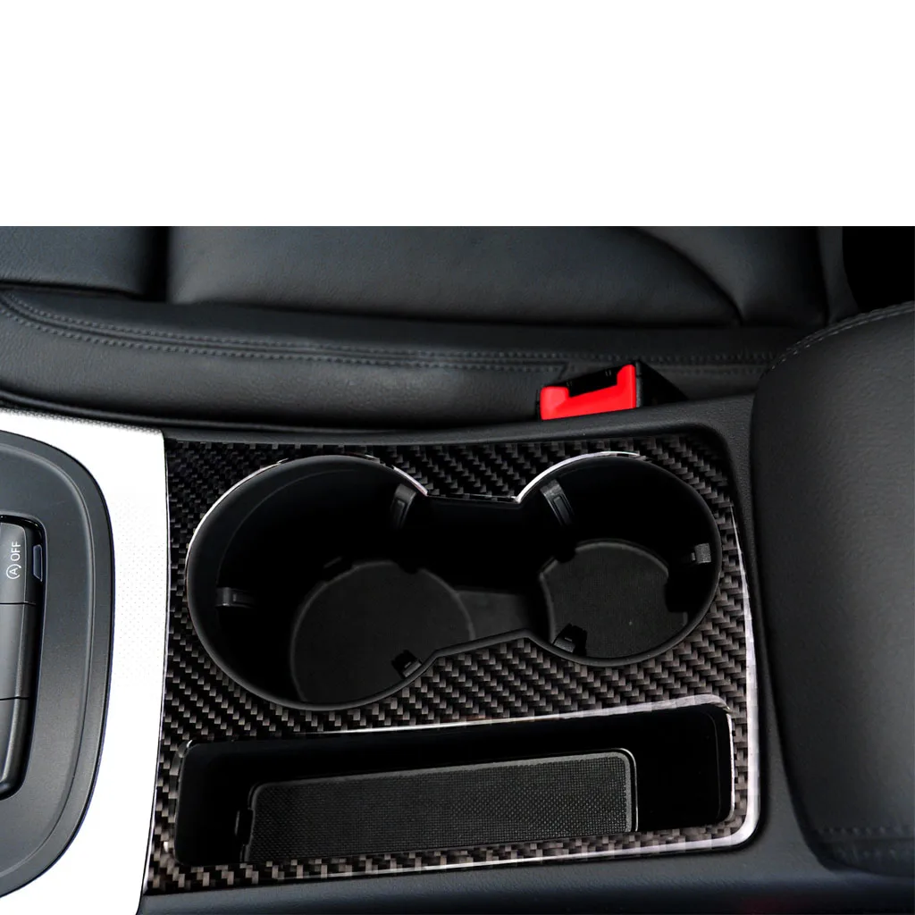 Для Audi A5 A4 B8 2009 2015 отделка из углеродного волокна подстаканник декоративная рамка