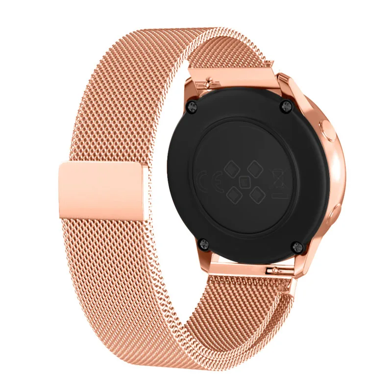 Сетчатый Миланский ремешок из нержавеющей стали для часов samsung Galaxy Watch Active NK-Shopping