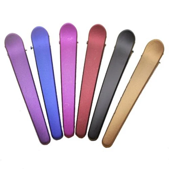 Single Prong DIY Hairstyle Alligator Hair Clip Clams Multi Color 10pcs