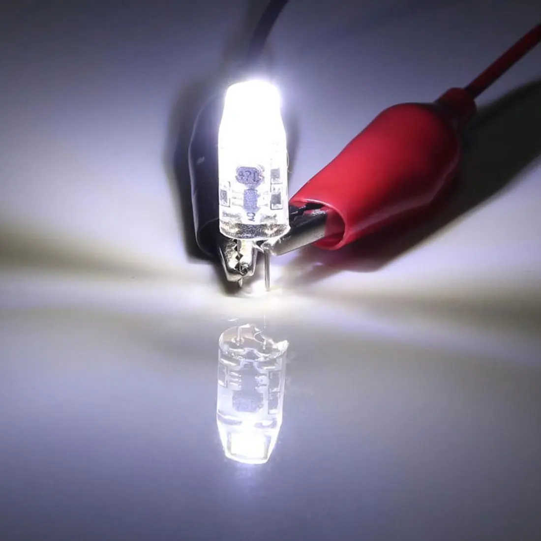 Светодиодный G4 220 V 6 W лампы удара светодиодные осветительные приборы AC/DC приглушить заменить галогенные фары люстры