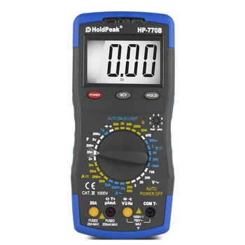 

1pc Holdpeak Multimeter HP-770B High Accuracy Voltmeter Ammeter Ohm Tester Measure Handheld Accurate Practical Digital Checker