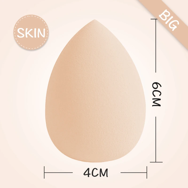4 см x 6 см мягкая губка капля форма блендер макияж основа гладкая Губка косметическая пудра слойка 131-0234 - Цвет: nude color