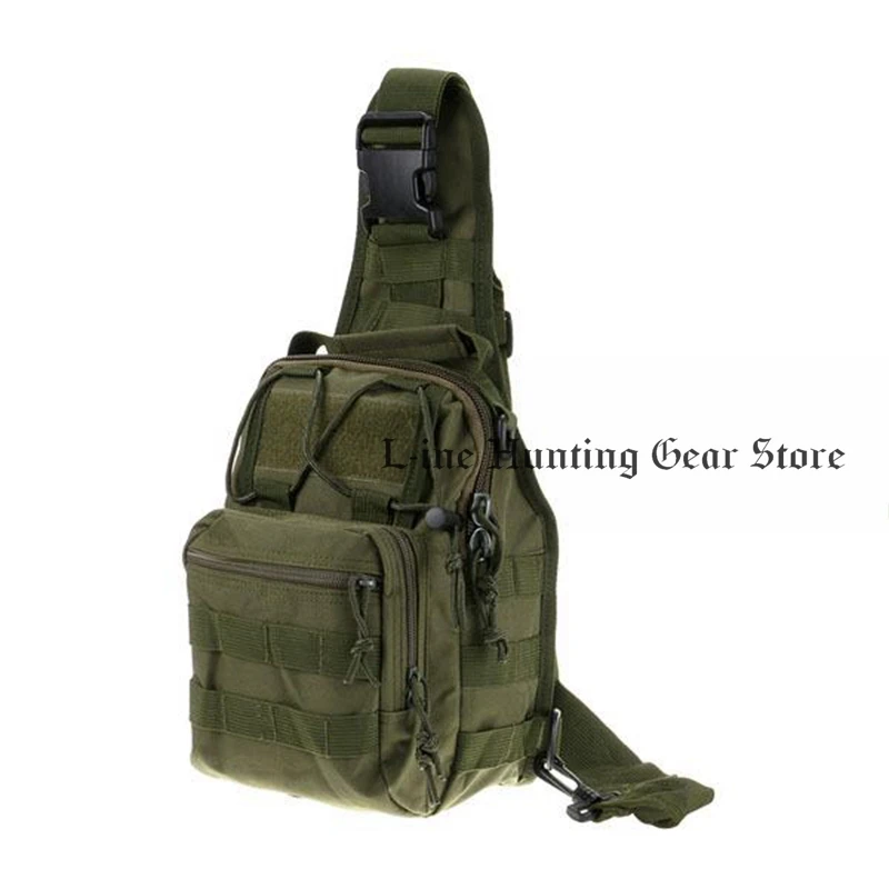 600D Nylon Sports Molle Chest Bag Tactical Military Shoulder Strap Bag Men Women Outdoor Camping Hiking Bag