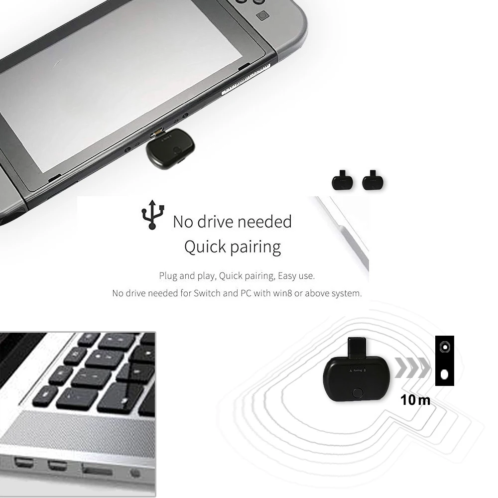 Bluetooth 5,0 usb type C Dual Link Aptx низкая задержка беспроводной музыкальный bluetooth-передатчик аудио адаптер для PS4 переключатель Macbook