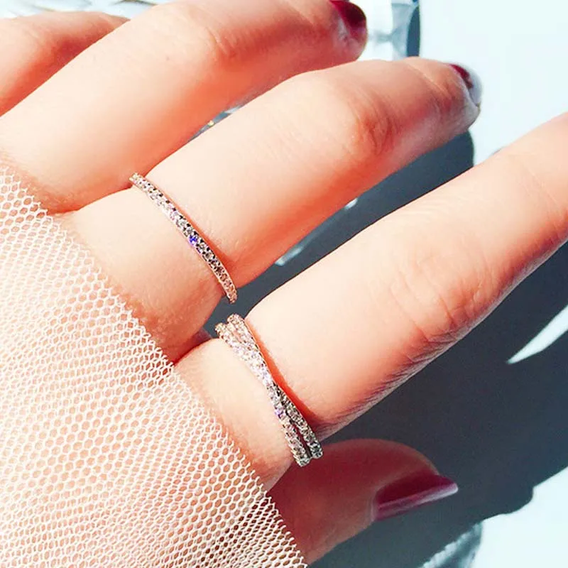 60% серебряные кольца для женщин хорошее ювелирное изделие настоящее крест