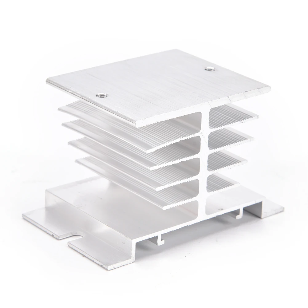 

New Single Phase Solid State Relay SSR Aluminum Heat Sink Dissipation Radiator Newest,Suitable for relay