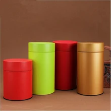 6pcs/set Metal Container Tea Storage Box Jar,Round 158x85mm Kitchen Tool Storage Jars Box,potes de cozinha armazenamento