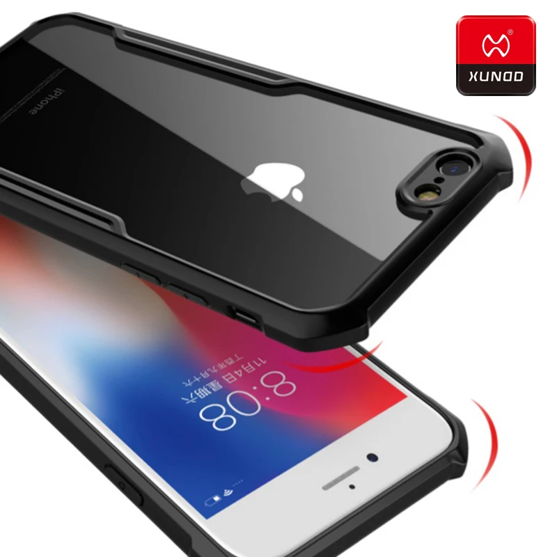 

Luxury Ultra thin Transparent Protection Case For iPhone 6 6S 7 8 Plus Phone Shockproof Silicone 360 Full Protective Cover Cases