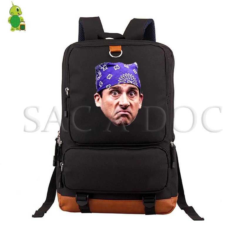

Michael Scott Prison Mike Backpack Women Men Daily Laptop Backpack Travel Rucksack for Teenagers Students Large School Bags