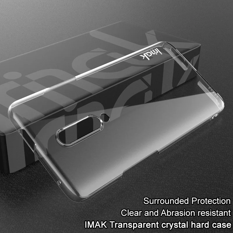 

For OnePlus 7 Pro Case iMAK Wear Resistant II Pro Crystal Hard Phone Case for One Plus 7 Pro Case Bumper + Screem Protector