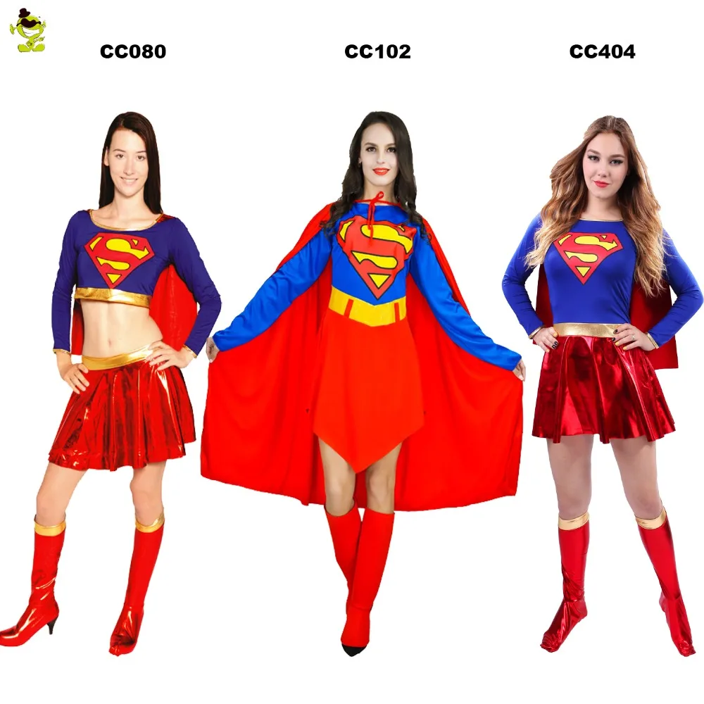 Qlq Adult Supergirls Wonderwomen Costume Women S Sexy Superhero