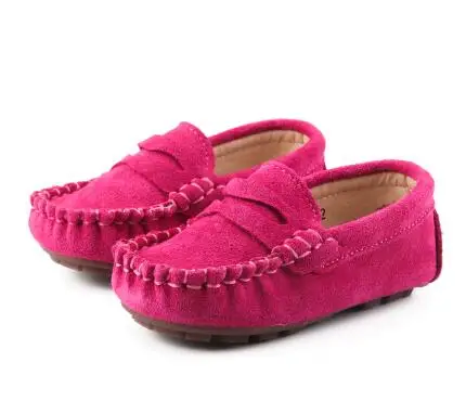 Г. весенне-осенние мокасины из натуральной кожи для малышей, для мальчиков 1-3 лет, для девочек, детская обувь принцессы детская мягкая кожаная обувь - Цвет: Красный