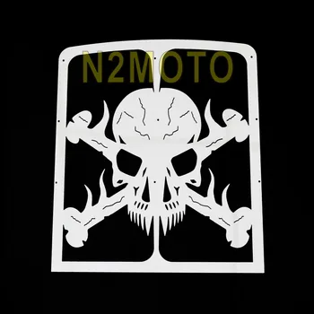 

Motorcycles Stainless Radiator Grill Steel Skull Radiator Guard Skeleton for Yamaha Banshee 1987-2012