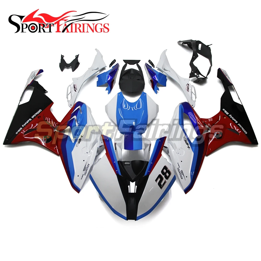 Полная инъекция ABS комплекты мотоциклетных обтекателей для BMW S1000RR 15 16 2015 2016 белый