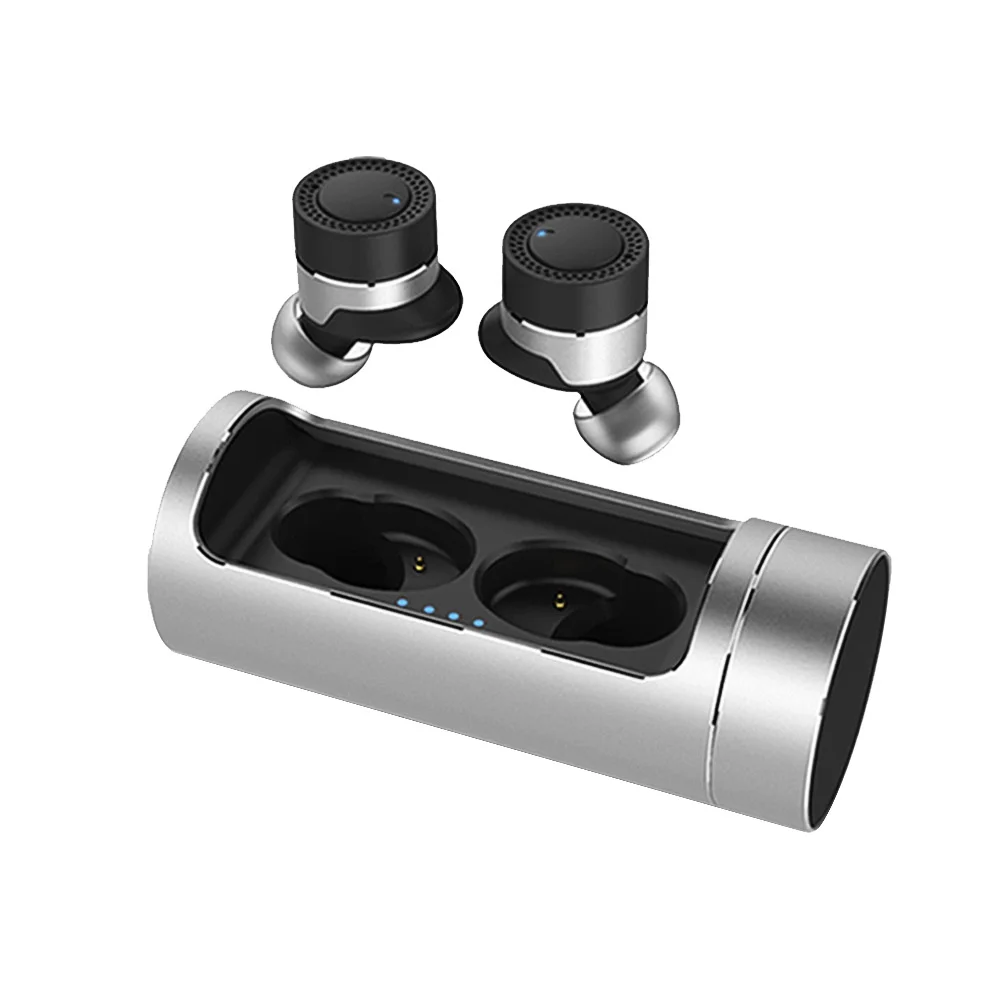 

TWS Wireless Bluetooth Earphone with Charging Dock 800mAh Battery CVC 6.0 Noise Cancelling Headset for iphone Xiaomi