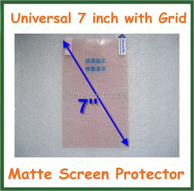 

10pcs Universal Anti-glare Matte Screen Protector 7 inch for PDA GPS Tablet Protective Film with Grid 151x92mm No Retail Package