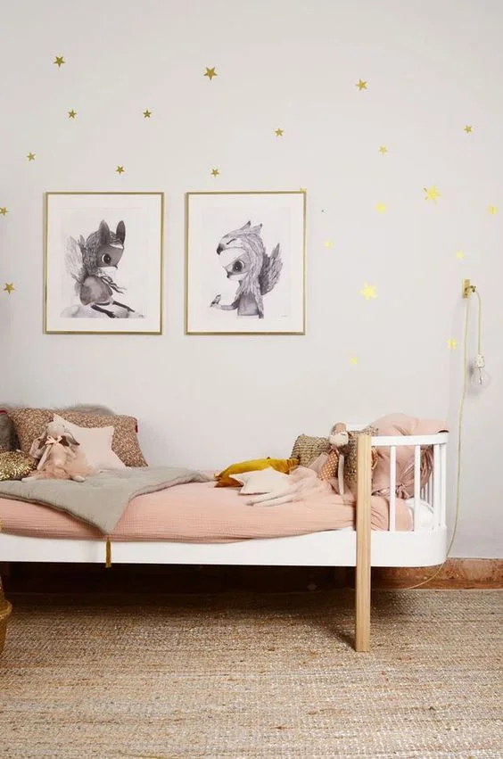 Wall Sticker For Kids Room Gold Stars Baby Nursery Room Kids Wall Stickers Bedroom Children Wall Decals Home Art Wallpaper