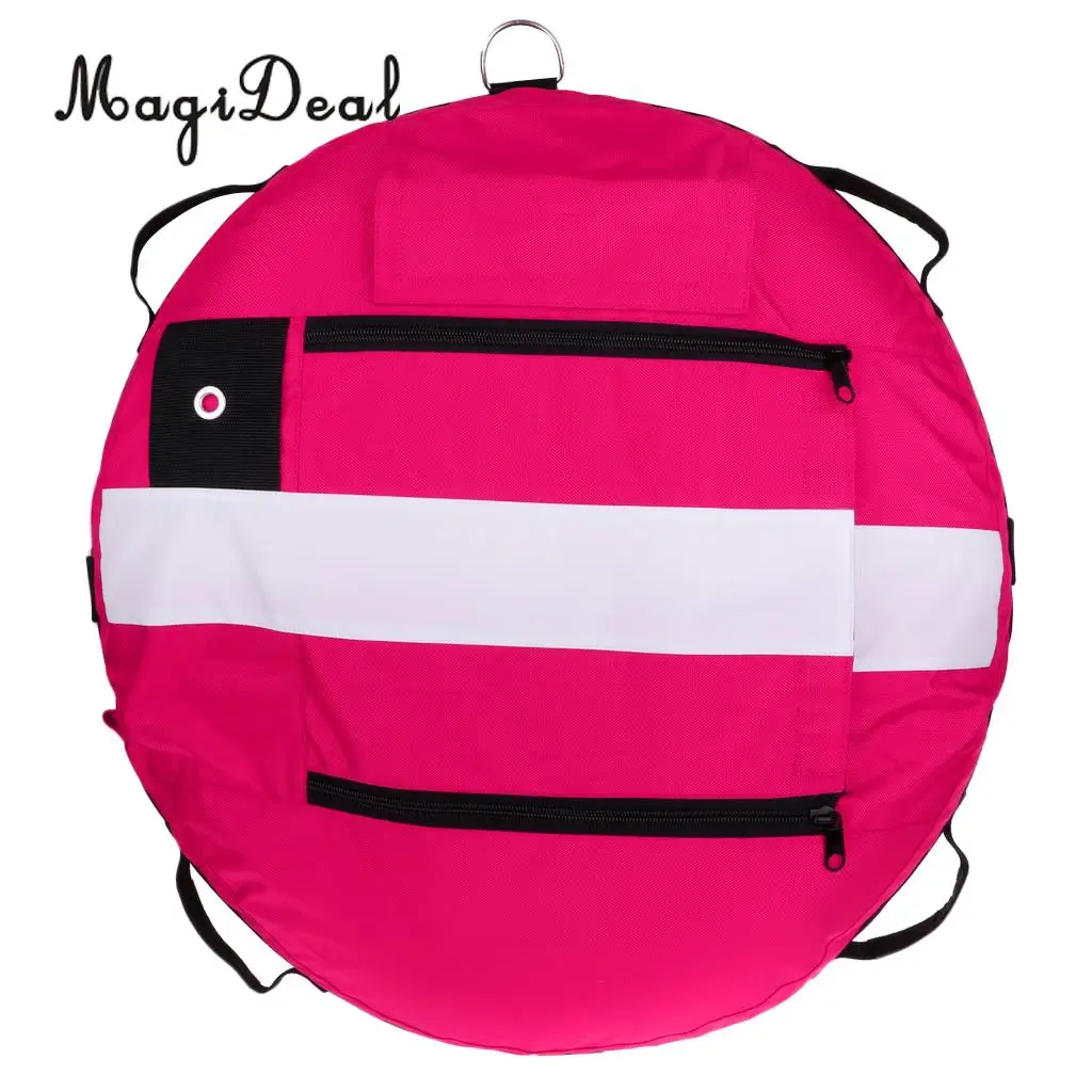 High Visibility Freediving Buoy Safety Inflatable Training Float for Scuba Diving, Spearfishing, Snorkeling - 4 Colors Available