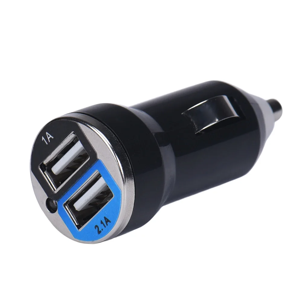 Dual USB Автомобильное Зарядное устройство 12 В Розетка с автомобиля Пластиковые