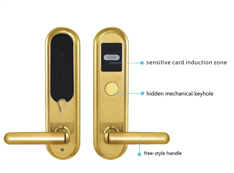 Электронный RFID дверной замок с ключом электрический замок для дома отель квартира офис защелка с Deadbolt lk520SG