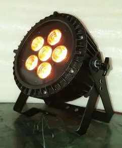 

Free shipping high power 6*6in1 rgbwauv IP65 waterproof battery powered wireless dmx remote control led flat par stage light