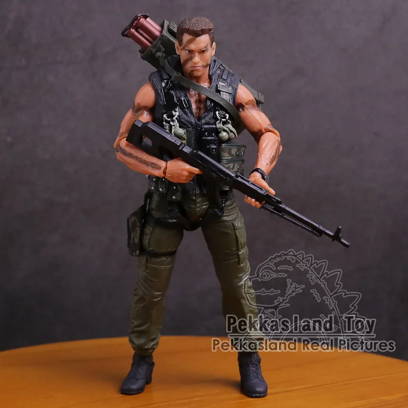 

NECA Commando 30th John Matrix Arnold Schwarzenegger PVC Action Figure Collectible Model Toy 7" 18cm