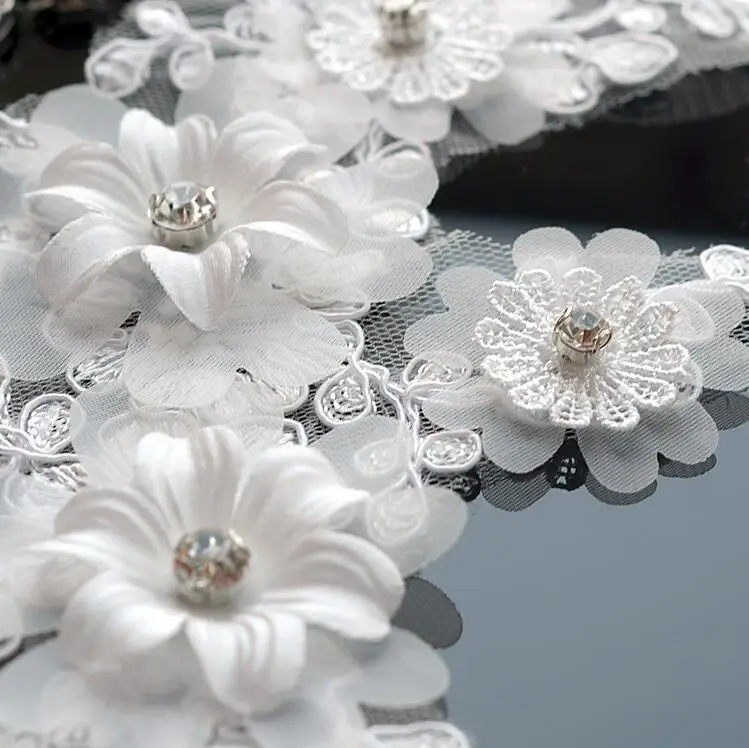 1 пара Кружевная аппликация для свадебных платьев|ivory lace applique|lace appliqueapplique diy |