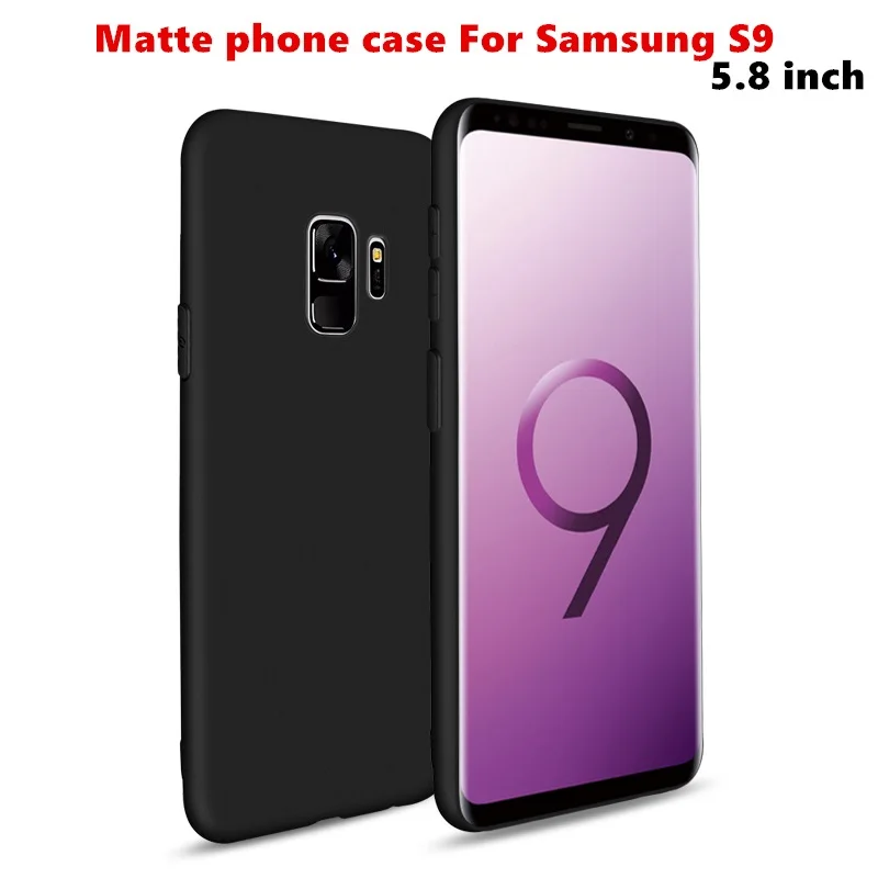 

Case For Samsung S9 4GB Silicone color Matte soft shell Cover S 9 Global Edition 5.8inch Snapdragon 845 shipping