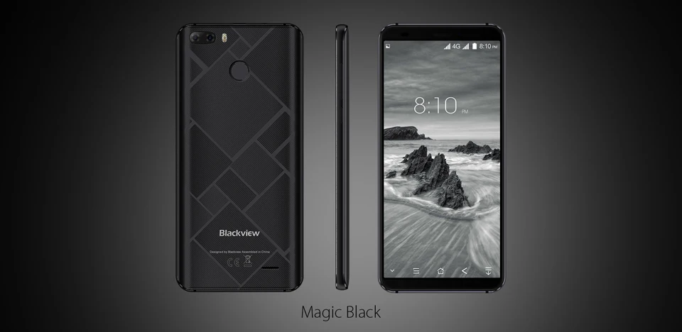 Blackview S6, 5,7 дюймов, 18:9, смартфон, сенсорный, Android 7,0, полный экран, отпечаток пальца, мобильный телефон, 2 ГБ+ 16 ГБ, четырехъядерный, 4180 мАч, мобильный телефон