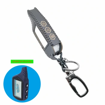 

Anti-Theft System Remote Control LCD Perfect fit Leather Key Case For A91 2 Way Car Starter Car Alarm Keychain Fob Remote Body