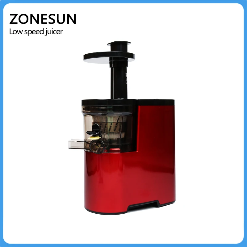 ZONESUN الراقية الأحمر ماكينة عصر محلية الصنع مغذية وصحية عصير/عملية سهلة عصارة