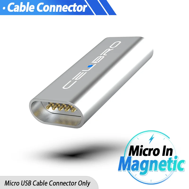 Micro USB Магнитный адаптер типа C Магнит Usb быстрая зарядка Разъем для samsung Galaxy S8 S9 Plus Note 8 9 A8 A9 A7 type-C - Цвет: Only Connector