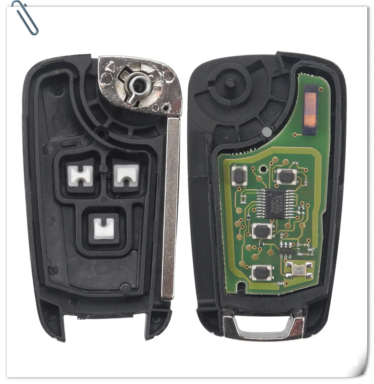 Keyforkess 2/3/4/5 pulsanti chiave a distanza per auto fai da te per OPEL/VAUXHALL Astra J Corsa E Insignia Zafira C 2009-2016 315 / 433MHz PCF7937E 13 Keyforkess 2/3/4/5 pulsanti chiave a distanza per auto fai da te per OPEL/VAUXHALL Astra J Corsa E Insignia Zafira C 2009-2016 315 / 433MHz PCF7937E -