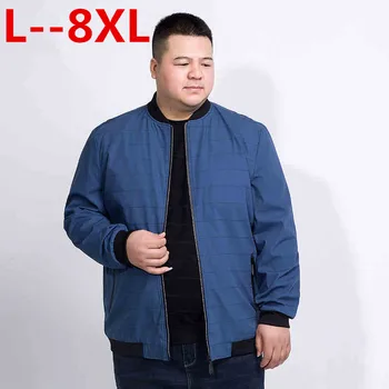 

plus 10XL 8XL 6XL 5XL 4xl New arrival autumn jacket coat men brand-clothing white blue jacket male top quality casual sportwear